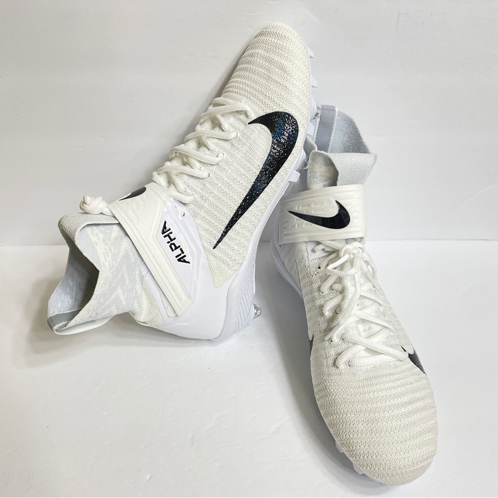 Nike Alpha Menace Elite 2 Flyknit Detachable Football Cleats CI1530-100 NWOB